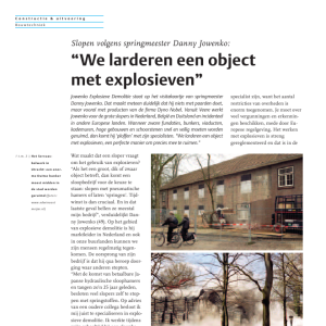 We larderen een object met explosieven