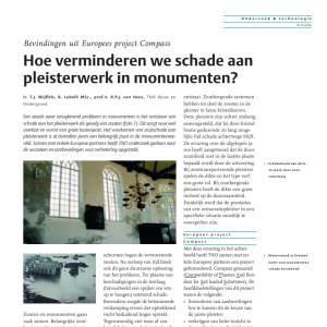 Hoe verminderen we schade aan pleisterwerk in monumenten
