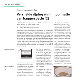 Versnelde rijping en immobilisatie van baggerspecie -2