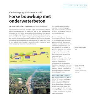Forse bouwkuip met onderwaterbeton