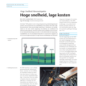 Hoge snelheid, lage kosten