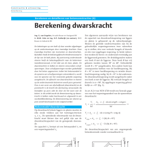 Berekening dwarskracht