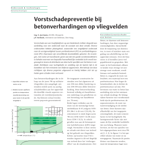 Vorstschadepreventie bij betonverhardingen op vliegvelden