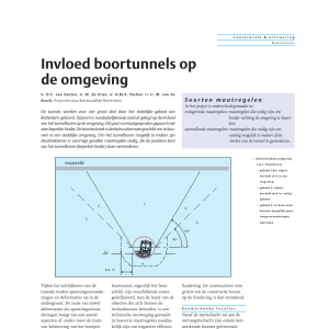 Invloed boortunnels op de omgeving