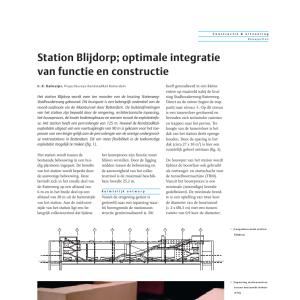Station Blijdorp, optimale integratie van functie en constructie
