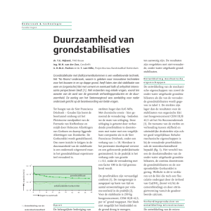 Duurzaamheid van grondstabilisaties