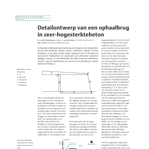 Detailontwerp van een ophaalbrug in zeer-hogesterktebeton