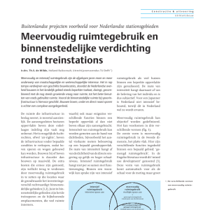 Meervoudig ruimtegebruik en binnenstedelijke verdichting rond treinstations