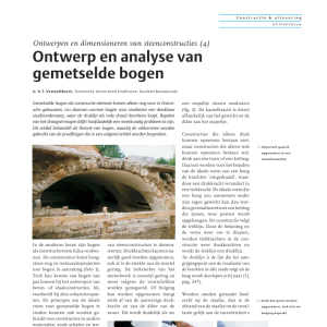 Ontwerp en analyse van gemetselde bogen