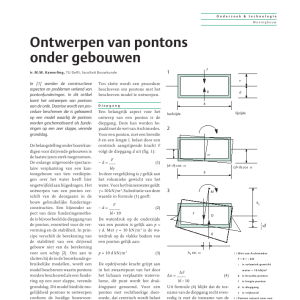 Ontwerpen van pontons onder gebouwen