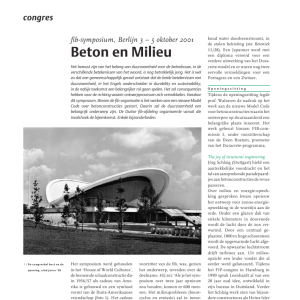 Beton en Milieu - fib-symposium, Berlijn 3oktober 2001