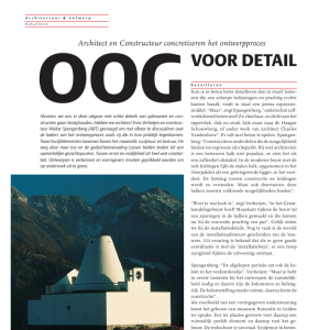 Architect en Constructeur concretiseren het ontwerpproces
