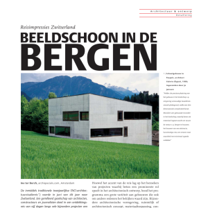 Beeldschoon in de bergen - Reisimpressies Zwitserland