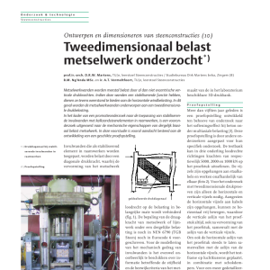 Tweedimensionaal belast metselwerk onderzocht