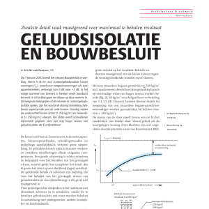 Geluidsisolatie en bouwbesluit