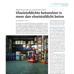 Vloeistofdichte betonvloer meer dan vloeistofdicht