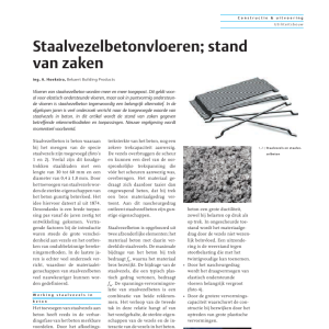 Staalvezelbetonvloeren - stand van zaken