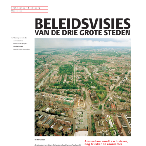 Beleidsvisies van de drie grote steden