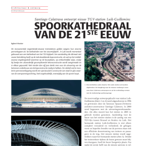 Spoorkathedraal van de 21ste eeuw