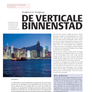De verticale binnenstad - Hoogbouw in Hongkong