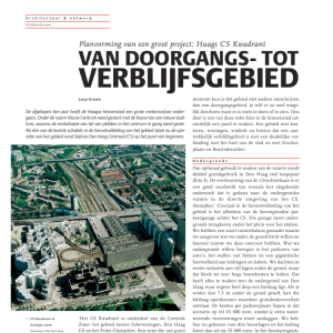 Van doorgangs- tot verblijfsgebied