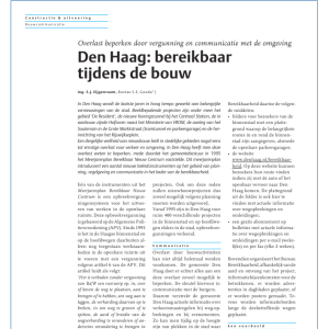Den Haag - bereikbaar tijdens de bouw