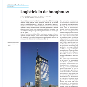 Logistiek in de hoogbouw