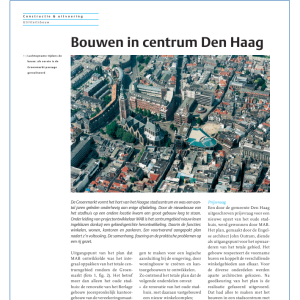 Bouwen in centrum Den Haag