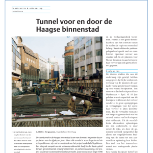 Tunnel voor en door de Haagse binnenstad