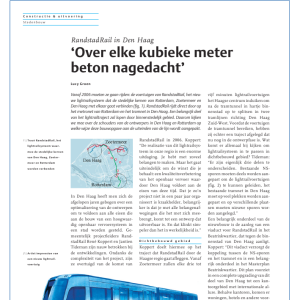 Over elke kubieke meter beton nagedacht