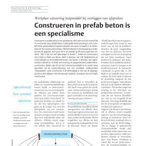 Construeren in prefab beton is een specialisme