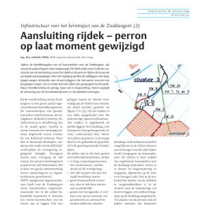 Aansluiting rijdek - perron op laat moment gewijzigd