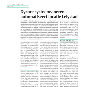 Dycore systeemvloeren automatiseert locatie Lelystad