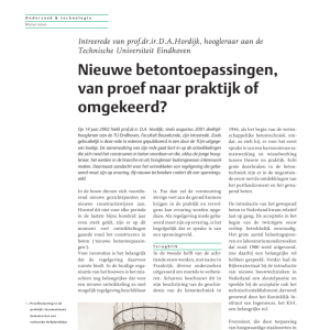 Nieuwe betontoepassingen van proef naar praktijk vv
