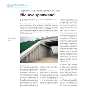 Nieuwe spanwand - Hogesterkte vezelversterkt zvb