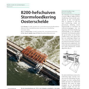 B200-hefschuiven Stormvloedkering Oosterschelde