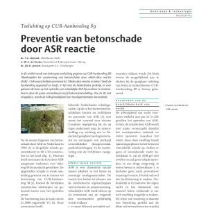 Preventie van betonschade door ASR reactie