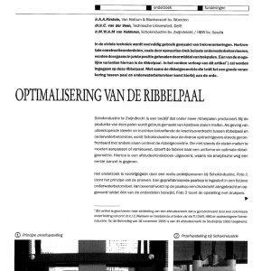 Optimalisering van de ribbelpaal