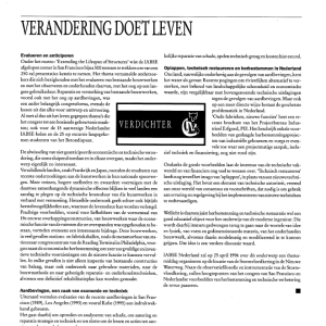 Verandering doet leven