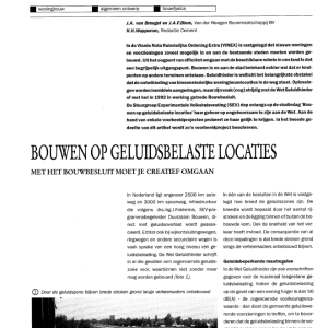 Bouwen op geluidsbelaste locaties