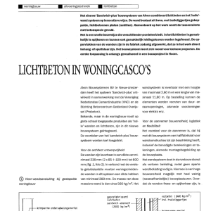 Lichtbeton in woningcasco's