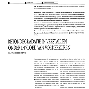 Betondegradatie in veestallen