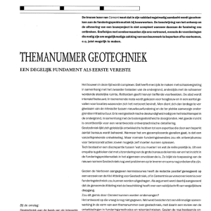 Themanummer geotechniek