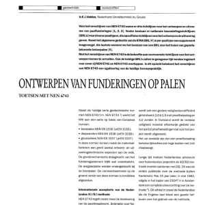 Ontwerpen van funderingen op palen