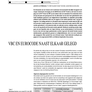 VBC en Eurocode naast elkaar gelegd