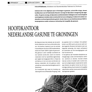 Hoofdkantoor Nederlandse Gasunie te Groningen