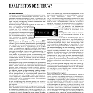 Haalt beton de 21e eeuw