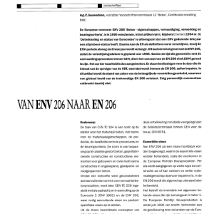 Van ENV 206 naar EN 206