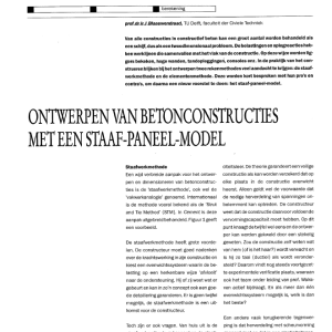 Ontwerpen van betonconstructies met een staaf-paneel-