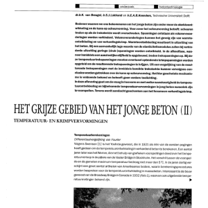 Grijze gebied van het jonge beton (II)